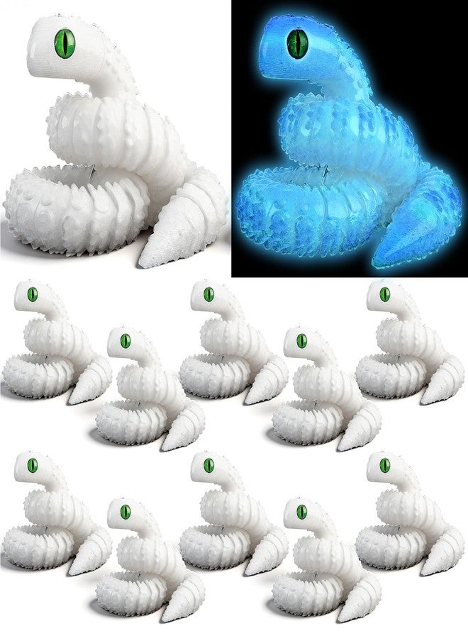 Arrowbash مجموعة ألعاب Arrowbash المكونة من 12 قطعة من ألعاب الثعابين ثلاثية الأبعاد بألوان قوس قزح تتوهج في الظلام، ألعاب مرنة بطول 12 بوصة لتخفيف التوتر لدى الأطفال، تساعد على تهدئة الأطفال المصابين باضطراب فرط الحركة ونقص الانتباه/التوحد، رفيق مثالي للمكتب، هدايا لتزيين عيد الفصح/الهالوين - Image 1